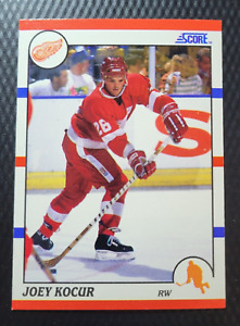 1990-91 Score American JOEY KOCUR Detroit Red Wings ROOKIE Hockey NHL Card #201