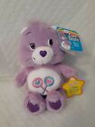 Care Bears Share Bear Talking Plush W/Tags purple teddy lollipops pink blue 2004