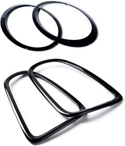 Black Headlight Tail Light Trim Ring For 2007-2013 Mini Cooper R56 R57 R58 R59 (For: Mini)