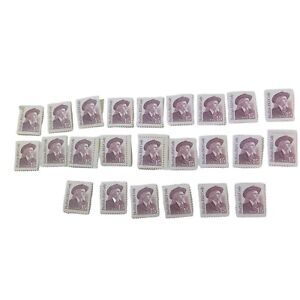 VTG 1988 Buffalo Bill Cody Single 15c USA Postage Stamps Lot Of 24 Unused Stamps