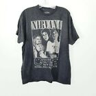 Nirvana Gray Graphic Band T-Shirt Medium