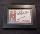GENESIS (MIKE RUTHERFORD) SIGNED 3X5 PHOTO CARD IN 5X7 BLACK FRAME