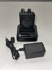 MOTOROLA MINITOR V FIRE EMS PAGER W/ CHARGING BASE- AS IS/ FOR PARTS