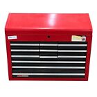 Rare Vintage Sears Craftsman 65258 12-Drawer Chest Toolbox 26 x 19 x 12 in Red