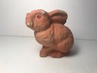 Vintage Paper Pulp Mache Rabbit Easter Bunny Hollow Figure 3.75