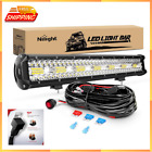 ZH409 20 Inch 420W Triple Row Flood Spot Combo 42000LM LED Light Bar With Heavy