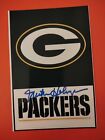 New ListingMike Holmgren Autographed 4x6 Photo Green Bay Packers