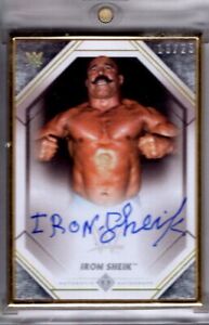 2021 Topps WWE Transcendent Auto THE IRON SHEIK Gold Framed AUTOGRAPH 19/25