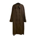 Lauren Ralph Lauren Trench Coat Jacket Wool Blend Liner Brown Men’s Size 44L