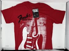 Fender Stratocaster And Amplifier Amp Red T-Shirt Size S Small