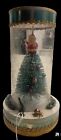 Box Bottle Brush Christmas Tree with Santa on Top  - Chadwick Inc Japan Vintage