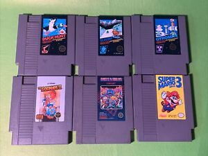 New ListingLot Of (6) Nintendo NES Game Cartridges Ghost ‘n Goblins Goonies 2 Super Mario 3