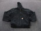 Vintage Carhartt Jacket Adult M Black Faded Workwear Vintage J131 BLK Heavy Mens