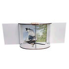 New ListingWindow Bird Feeder 360Degree Viewable Pine Acrylic Bird House with Removable Top