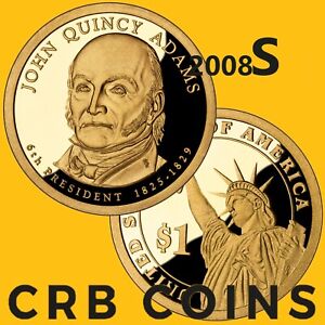 2008-S United States John Quincy Adams Dollar Coin - (UNC) Proof KM#427 - P06S