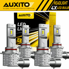 4x AUXITO 9005 9006 LED Headlight Bulbs High Low Beam Kit Extremely White M4 EOA (For: 2009 Mazda 6)
