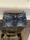 Miss Me Embellished Signature Micro Shorts size 24 Perfect Condition Summer Vibe