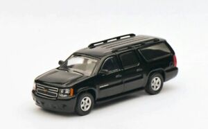 1:64 596Model Black Suburban Full Size SUV Model Diecast Collect Car
