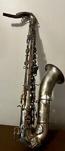1928 C.G. Conn New Wonder Tenor Saxophone - Silver  Plated