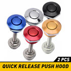 2PCS Push Button Quick Release Car Bumper Hood Lock Pins Clip Bonnet Latch Kit (For: Jaguar XF)