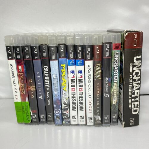 LOT OF 14 PLAYSTATION PS3 VIDEO GAMES - TESTED & CLEANED - VARIOUS TITLES