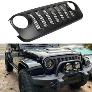 Fit For Jeep Wrangler JK JKU 2007-2017 JL Style Front Bumper Hood Grill -NEW (For: Jeep)