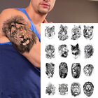 Tiger Lion Wolf Pattern Waterproof Temporary Tattoo Sticker Body Art Decoration