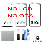 OEM Galaxy S10/S10+/S10e Front Outer Screen Glass Lens Black Replacement + Tools