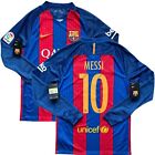 2016/17 Barcelona Home Jersey #10 Messi Small Nike Long Sleeve La Liga NEW