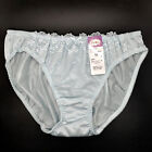 US SIZE L Japanese QUALITY SHINY TRICOT ROSE TULLE LACE PANTIES