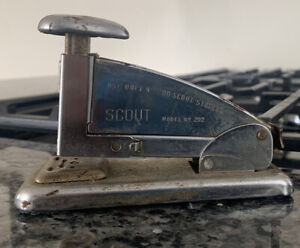Ace Fastener Corp. Scout Model No. 202 Steel Stapler Vintage Chicago, Illinois