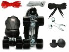 Epic Evolution Quad Roller Speed Skates with Removable Flap & 3 pair of laces