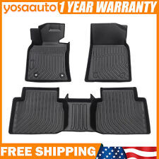 Floor Mats Cargo Liners Carpets for 2018-2023 Toyota Camry All-Weather TPE 3pcs