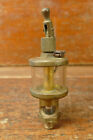 Vintage Antique Brass Glass Drip Oiler Hit Miss Engine Original Glass Steampunk