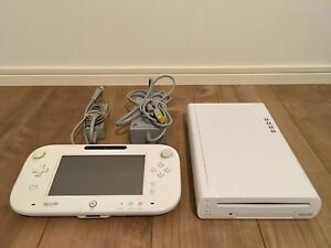 Nintendo Wii U White Console 8GB w/ Game Pad & Cable, JAPANESE, Ships from USA
