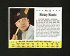 1963 JELL-O #15 MICKEY MANTLE GREAT PRINTING MUCH OF BLACK BORDERS/TAPE