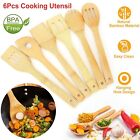 6Pcs Kitchen Cooking Utensil Set Non-Stick Bamboo Spoons Spatula Cooking Tools A