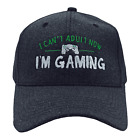 I Cant Adult Now Im Gaming Hat Funny Video Game Nerdy Cool Gamer Cap