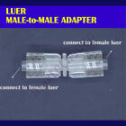 Luer Lock Male to Male Fitting Adapter Double Dual Connector Joiner Coupling
