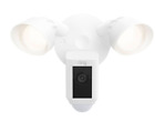New ListingRing - Floodlight Cam Plus Outdoor Wired 1080p Surveillance Camera - White