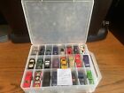 VINTAGE 1990s HOT WHEELS LOT 48 USED VEHICLES W/CARRYING CASE ORIGINAL COND. L-1