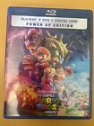 Mario Brothers Movie Blu-Ray & DVD With Case , No Digital. Free Shipping.
