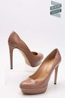 RRP€675 SERGIO ROSSI Leather Court Shoes US8.5 UK5.5 EU38.5 Pink Made in Italy