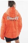 DKNY Reversible Reflective Puffer Jacket Down Jacket Coat Warm Winter Hooded NWT