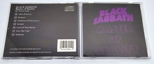 Black Sabbath Master Of Reality CD Creative Sounds Germany