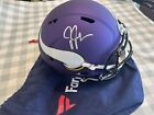 Justin Jefferson Autographed Minnesota Vikings Classic FS Replica Helmet COA