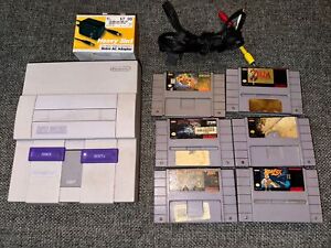 New ListingSuper Nintendo Console with Games & Power Supply (for Parts Or Repair)