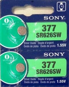 MURATA / SONY 377 SR626SW (2 piece) SR626 V377 Watch Battery US seller