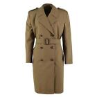 Original Dutch army formal trenchcoat brown military surplus officer coat NEW