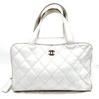 Chanel Hand Bag Wild stitch Whites Leather 3115063